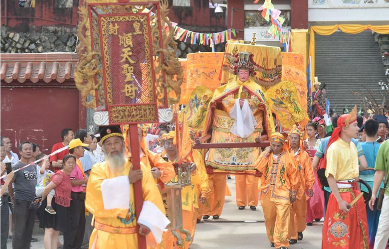 福建古田:两岸信众共祭临水夫人